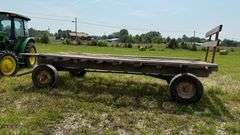 WAGON W/ JOHN DEERE RUNNING GEAR