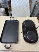 GE Double Burner Hot Plate & Griddle Pan