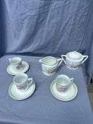 Floral Pattern Tea Set