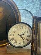 Assorted Home Decor Items: "Shakespeare Country" Plate, Portrait, Clock, Picture Frame and Decorative Hook