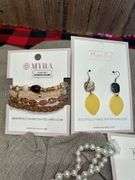 Myra Bag Jewelry Set: Bracelet, Necklace, and Earrings