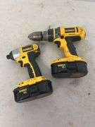 DeWalt 18V Cordless Drill and Impact Driver Set