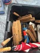Assorted Tools and Items including Clamps, Blowtorch, Cable Spool, and More