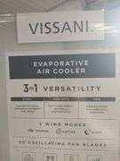 VISSANI 3 IN 1 EVAPORATIVE AIR COOLER - COOL - HUMIDIFIER AND FAN