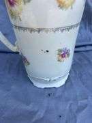 Floral Decorative Pitcher with Lid