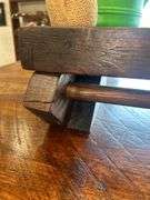 Rustic Wooden Display Riser with Assorted Decorative Items