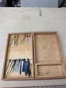 Wooden Box with Assorted Swiss Made Saw Blades