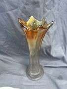Collectible Decorative Plates & Iridescent Glass Vase