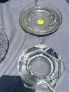 Collection of 5 Glass Ashtrays