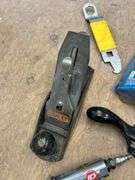 Variety of Hand Tools Including Stanley Plane, Draw Knife, and Rivet Tool Kit