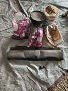 Paver Sand, Base Materials, Rubber Sheet, and Hardware