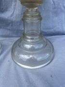 Pair of Glass Oil Lamps