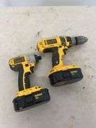 DeWalt 18V Cordless Drill and Impact Driver Set