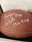 Dewayne White Detroit Lions Signed NFL Football with COA