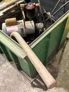 Green Shop Cart with Dayton Electric Motor and Pallet Press Attachment