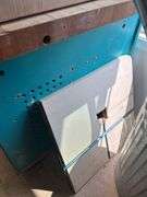 Turquoise Work Bench with Drawers and Vise