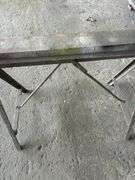 Metal Saw Horse with Wood Top