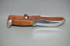 Case XX Model 523-5 Hunting Knife With Leather Sheath,