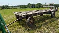 WAGON W/ JOHN DEERE RUNNING GEAR