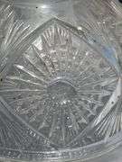 Collectible Glass Butter Dish with Lid and Floral Dish