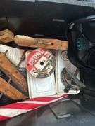 Assorted Tools and Items including Clamps, Blowtorch, Cable Spool, and More