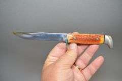 Case XX Bone Handled Hunting Knife With Leather Sheath,