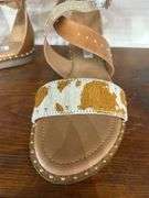 Myra Leather Cowhide Accent Sandals