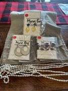 Myra Bag Earrings, Bracelets & Pearl Necklace