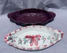 Two Decorative Bybee Pottery Dishes
