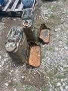 Pair of Metal Fuel Cans with Mounting Brackets