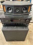 Denon AVR-2500 Receiver, Speaker, and Paradigm Subwoofer