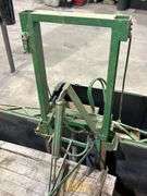 Green Shop Cart with Dayton Electric Motor and Pallet Press Attachment