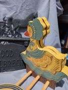Decorative Apple Paper Towel Holder, Horse Carriage Sign, Duck and Lady Plate