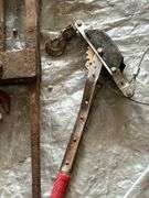 Assorted Metal Working Tools: Vise, Puller, and Clamp