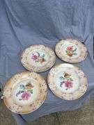 Set of Four Bavaria Floral Plates
