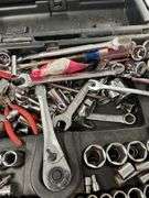 Sockets, Wrenches, and Tools in Carrying Case