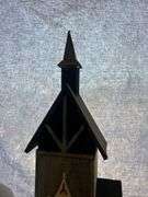 Two Decorative Wooden Church Figurines