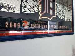Budweiser Bud Light Detroit Tigers 2006 American League Champions Mirror