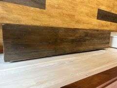 Rustic Dark Wood Bench