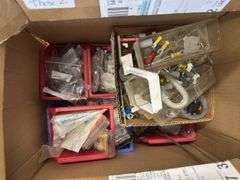 Box of Various Electrical and Plumbing Parts