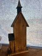 Two Decorative Wooden Church Figurines