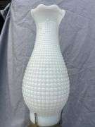 Vintage Style Hobnail Milk Glass Table Lamp