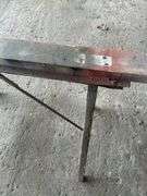 Metal Saw Horse with Wood Top