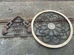 Western Style Metal Wall Decor