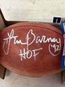 Lem Barney Detroit Lions Signed NFL Football