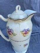Floral Decorative Pitcher with Lid