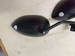 Set of Black Clamp-On Towing Mirrors