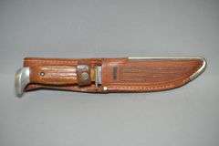 Case XX Model 523-5 Hunting Knife With Leather Sheath,