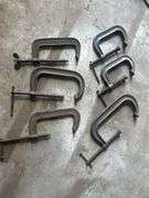 Group of C Clamps - Assorted Sizes