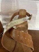 Myra Leather Cowhide Accent Sandals